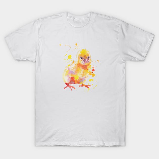 Yellow happy chick T-Shirt by AgniArt